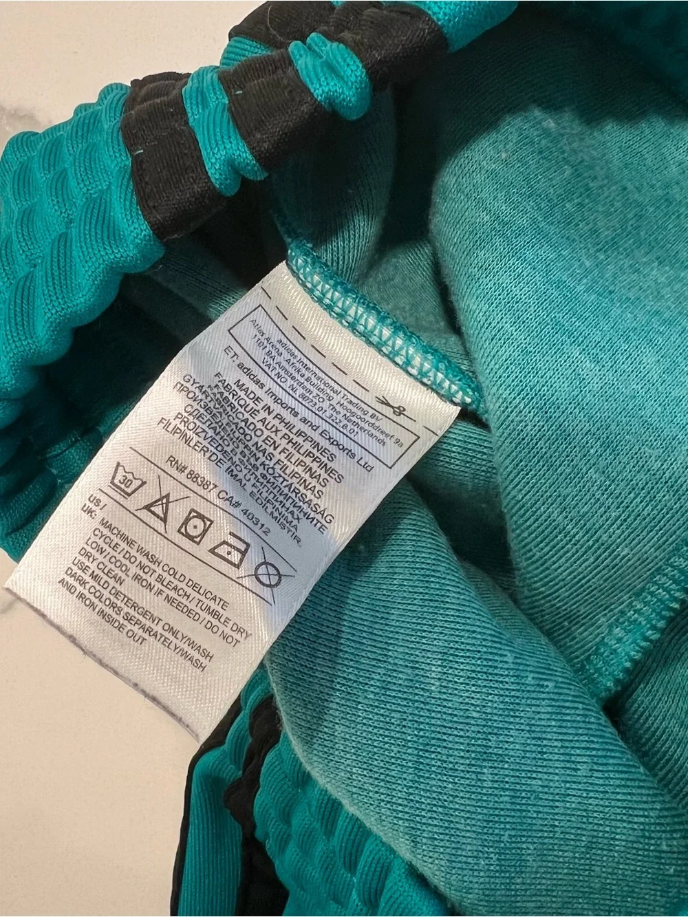 MENS ADIDAS Teal Track Pants - Size M